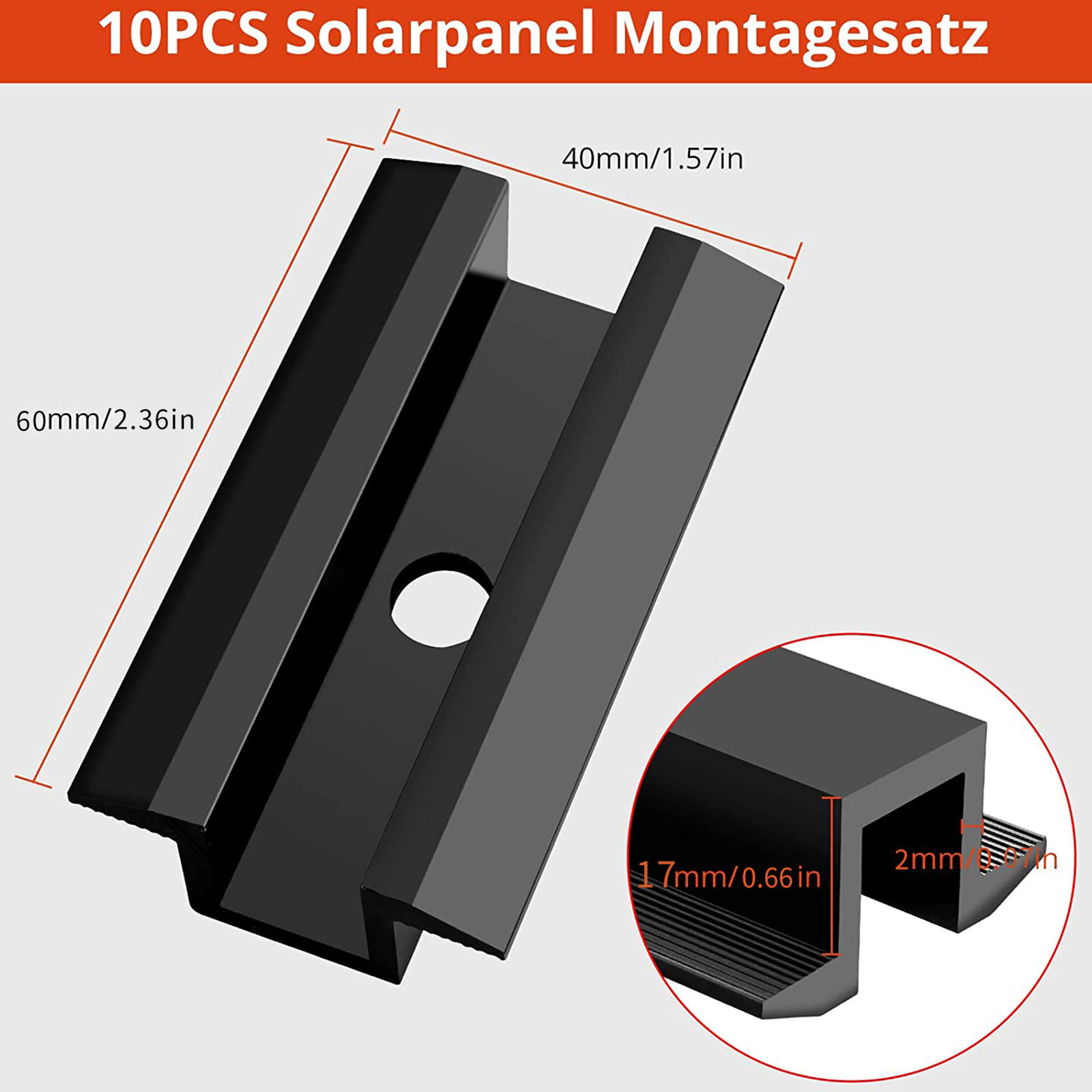20Pcs Solars Panel Edges Clamps Aluminum Alloy Z Brackets Secure Mounting for Roof Motorhome Balconies Solar Modules