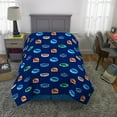 thumbnail image 5 of Jurassic World Kids Reversible Comforter, Twin/Full, Blue, Universal, 5 of 6