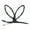 Black, variant on Motique Accessories Holiday Bunny Ears Clip Hair Bow Hair Clip - Teal