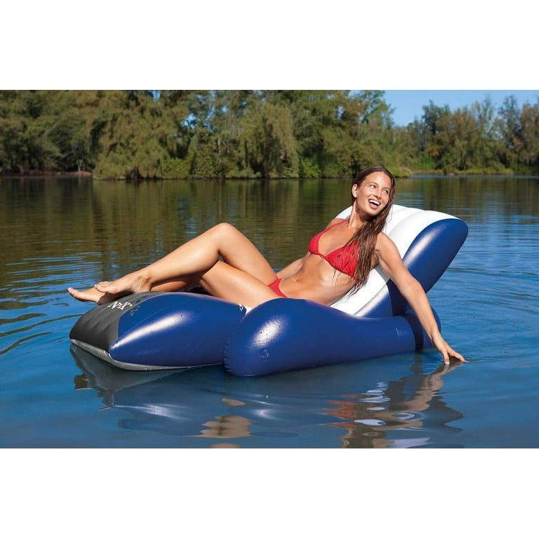 Intex Floating Recliner Inflatable Lounge 71 X 53
