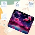 thumbnail image 3 of Flamingo Printed Square Desk Mat Mousepad, 8.3x9.8 Inch, Non-Slip Rubber Bottom, Suitable for Office and Gaming, 3 of 6