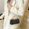 thumbnail image 3 of Likrtyny Bolso Mano Noche Con Lentejuelas Bolsos Noche A La Bolso Fiesta Con Purpurina (negro), 3 of 9