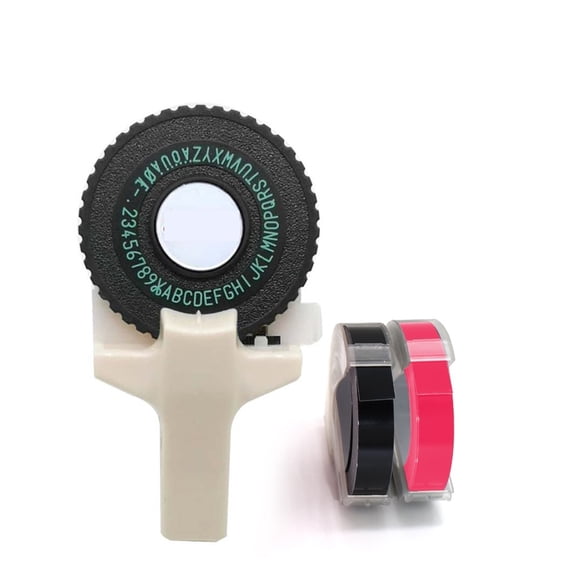 Mini Portable Printer DIY Handheld Typewriter Label Maker for 3D Embossing Manual Tape