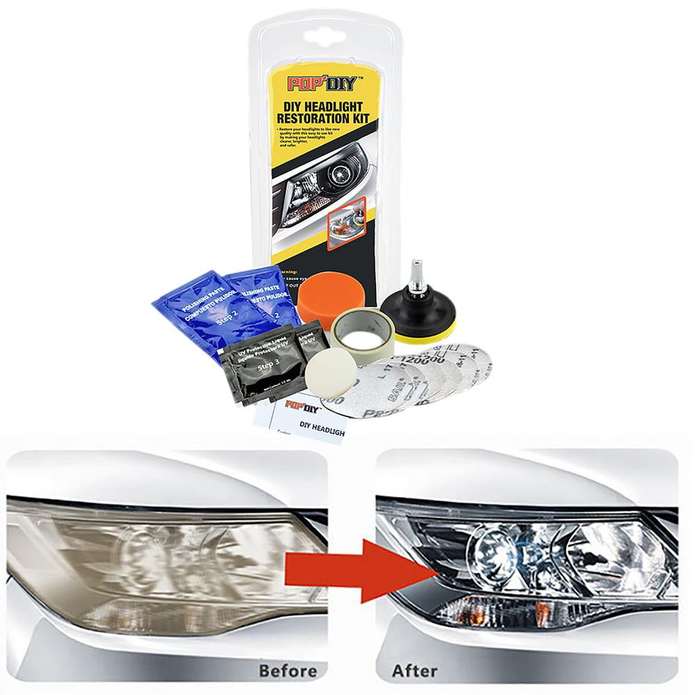 Tohuu Headlight Restore Kit Headlight Cleaner Automotive Scratch Yellowing  Fuzzy Restoration Cleaning Tool Headlight Renewal Brightening Coating  Liquid for Car admired 