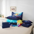 thumbnail image 4 of Erosebridal Rainbow Jellyfish Bed In A Bag 7 Pcs King Size,Ocean Animal Bedding Set Dreamy Jellyfish Bedding Set,Sea Wildlife Coral Bed Set, 4 of 5