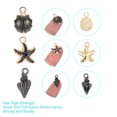 thumbnail image 3 of Unique Bargains 15 Pack 3 Style Charm Pendants Gold Plated Pendants DIY, Black, 3 of 6
