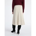 thumbnail image 4 of Time and Tru Women's Faux Suede Midi Skirt, 31" Length, Sizes 0-18, 4 of 6
