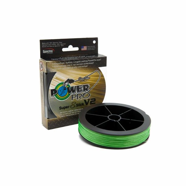 Power Pro Super Slick V2 8Strand Braided Line Blue Green HiVis Onyx