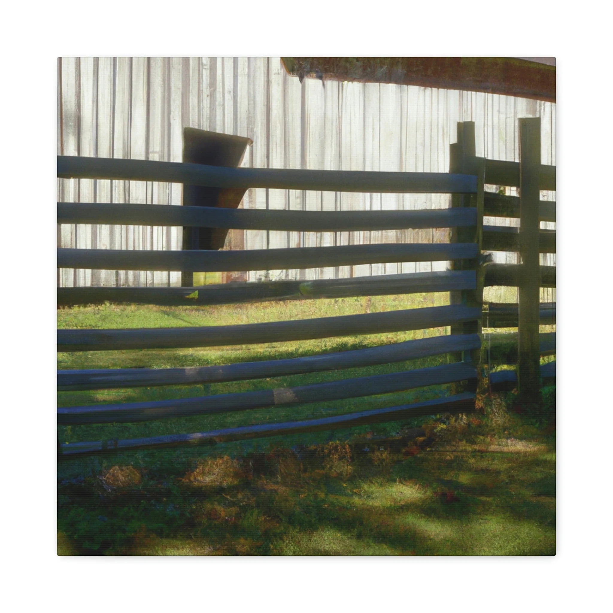 Fencing the Barnyard. - Canvas - Walmart.com