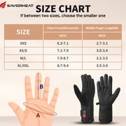 SAVIOR HEAT Upgraded Heated Glove Liners for Men & Women, Thin Rechargeable Gloves with Graphene Heating, Touchscreen Compatible, Fast Charge Warmth for Winter Sports & Outdoor Use