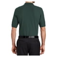 thumbnail image 2 of Mens Silk Touch Polyester/Cotton Polo with Pocket Dark Green Large, 2 of 6