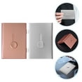 thumbnail image 3 of 2Pcs Business Cards Case Slide Out Business Cards Holder Travel Cards Wallet Metal Cards Holder, 3 of 10