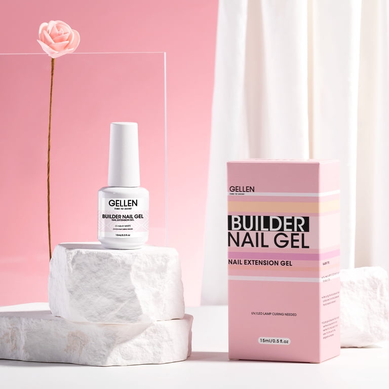 Gellen Builder Nail Gel, 9-in-1 Milky White, 15ml photo 7