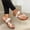 White, variant on BONIXOOM Beach Sandals For Woman Clearance Buckle None V-Day Casual Summer Shoes For Women Black Size 9