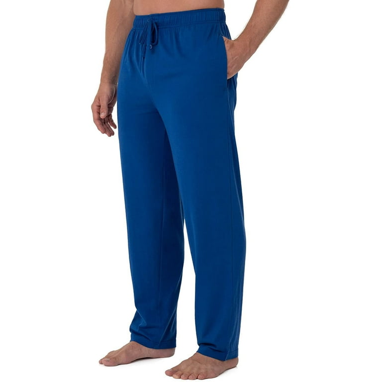 Fruit of the Loom Men's Extended Sizes Jersey Knit Sleep Pant 1-Pack,  Mazarine Blue, 3XL Tall 