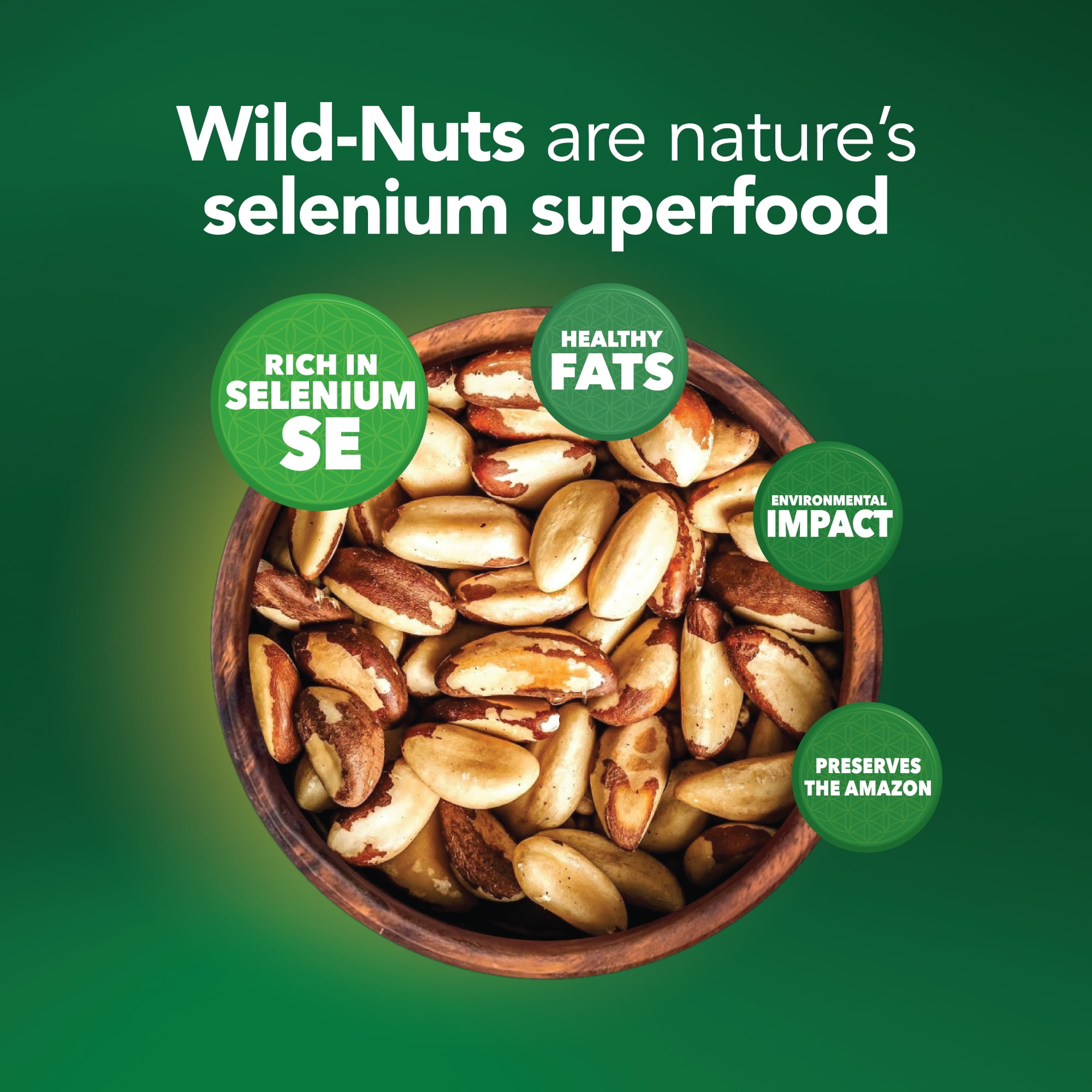 It's Good Energy Organic Brazil Wild Nuts | Raw Brazil Nuts | 100% Wild Grown, Sustainably Collected | Prevents Deforestation | Rich in Selenium | Non-GMO, Natural Snack | 1 LB