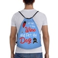 thumbnail image 2 of Easygdp Funny Saying Wine Drawstring Backpack, Beach Sackpack, Travel Sackpack Lightweight for Sports, Gym, Travel, Swimming - Small, 2 of 9