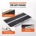 thumbnail image 4 of Portable Wheelchair Ramp, 6 ft 800 lbs Capacity, Non-Slip Aluminum Folding Threshold Ramp, Foldable Mobility Scooter Ramp Wheel Chair Ramp, Handicap Ramp for Home Steps, Stairs, Doorways, Curbs, 4 of 6