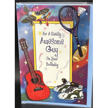Happy Birthday For Him Greeting Card w/Envelope