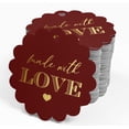thumbnail image 4 of Inkdotpot Gold Foil Paper Hang Tags Made With Love Text Favor Tags 50 Piece, 4 of 6
