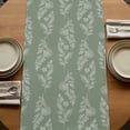 thumbnail image 5 of Table Runners 72 Inches Long Dress Scarves, Dark Green Botanical Farmhouse Kitchen/Dining Table Runner, Coffee Tablerunners, Pastoral Elegant Spring Floral 13x72 Inch, 5 of 9