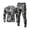 #04-Grey, variant on Men's Compression Long Sleeve Shirt and Leggings Set Running Gym Athletic Base Layer Workout