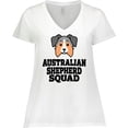 thumbnail image 3 of Inktastic Dog Australian Shepherd Squad Women's Plus Size V-Neck T-Shirt, 3 of 5
