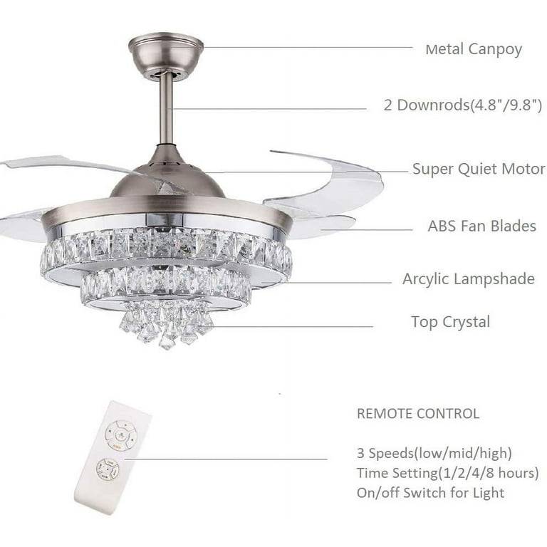Retractable Ceiling Fan South Africa Shelly Lighting