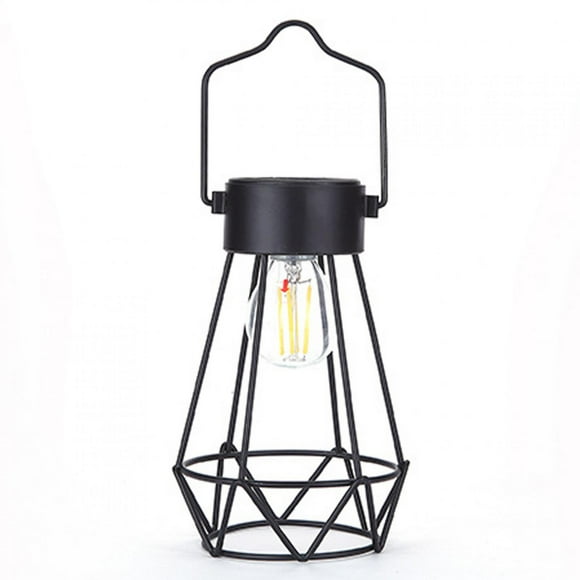 ZOUSSIQI Solar Chandelier Decorative Wire Cage Hanging Chandelier with Warm White Light for Home JU316-76110