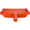 thumbnail image 3 of SPARTA Large Handheld Dustpan with Hanging Hole, Heavy-Duty Plastic Dustpan with Wide Lip for Countertops and Surfaces, Plastic, 10 Inches, Orange, (Pack of 12), 3 of 5