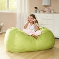 thumbnail image 2 of Christopher Knight Home Delilah Traditional 4 Foot Suede Bean Bag Chair by  Charcoal, 2 of 4