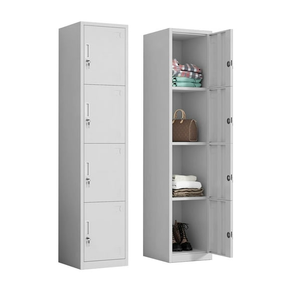 Komfort Locker Metálico De 4 Casilleros 38x42x180cm