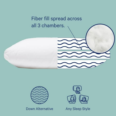 Sleep Essential Pillow for Sleeping, Standard, White