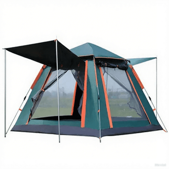 4-6 Person Waterproof Family Camping Tent for All Seasons, Instant Setup Outdoor Tent with Double Doors, Dome Design for Family, Hiking & Traveling