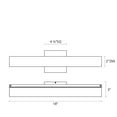 thumbnail image 3 of Sonneman Lighting SON-2430-13-FT Slim 18" LED Bath Bar, 3 of 5
