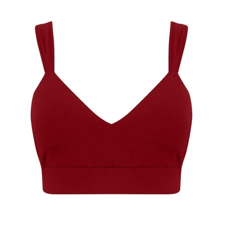 

Akiihool Womens Plus Size Womens Bras Women s Benefits Smoothing Bliss Wireless Lightly Lined Convertible Comfort Bra (Red 5XL)