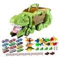 thumbnail image 4 of Camión de dinosaurios que come autos Juguete Dinosaurio que se traga un camión Regalo de cumpleaños Pista y Juguetes de dinosaurios verdes, 4 of 9