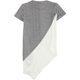 thumbnail image 2 of bar III Blusa asimétrica con bloques de color para mujer, gris, pequeña, 2 of 2