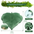 thumbnail image 2 of QJUHUNG Coussin Décoratif en Forme de Feuille 3D 20 x 20 Pouces Vert, Lot de 2, 2 of 7