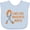 Blue, variant on Inktastic Limb Loss Awareness Prosthetic Leg and Arm Orange Ribbon Boys or Girls Baby Bib