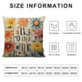 thumbnail image 5 of GOSMITH  Colorful Butterfly Flowers Decorative Throw Pillow Cover for Girls,It's OK Inspirational Quote Pillow Case,Inspirational Gifts for Girls Women Friends, 5 of 5