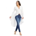 thumbnail image 1 of Blusa larga con vuelo Roman Fashion /Juvenil, 8393 (Blanco) blanco M, 1 of 4