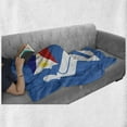 thumbnail image 6 of Filipino Soft Flannel Fleece Throw Blanket, 2 Hands Holding Showing Philippines National Flag Independant Country Concept, Cozy Plush for Indoor and Outdoor Use, 60" x 80", Multicolor, by Ambesonne, 6 of 6