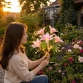 thumbnail image 5 of Solar Powered Garden Flower Stake Lights, IP65 Waterproof LED Floral Lamp, Auto On Outdoor Landscape Lighting For Yard Pathway Patio Backyard Evening Holiday Decoration, 5 of 9