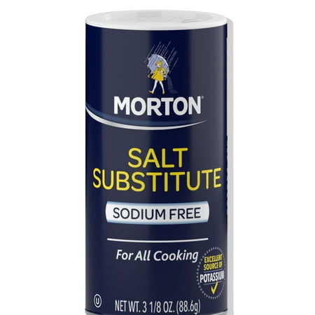 Morton Salt Substitute No Sodium Salt Alternative For A Heart Healthy Diet 3 125 Oz Shaker