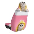 thumbnail image 3 of Picia A Funny Cat Print Waterproof Sweating Car Seat Cover for Post Gym Workout, Running, Beach and Hiking, Universal Fit Anti-Slip Bucket Seat Protector, 3 of 5