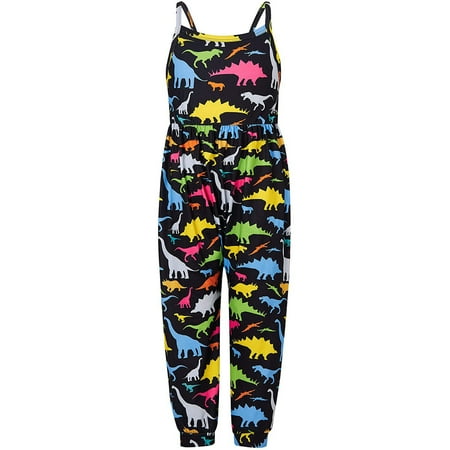 

RPVATI Unisex-Baby Dinosaur Rompers Strap Sleeveless Jumpsuit Infant Toddler Summer Bodysuit 1-6Y