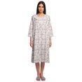 thumbnail image 1 of Moomaya Chemise de Nuit Longue à Boutons pour Femmes Imprimée, 1 of 6