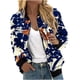 thumbnail image 2 of Abrigo de bolsillo estampado de moda casual de moda para mujeres Ichuanyi ICHUANYI WER2023081606192, 2 of 5