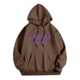 thumbnail image 4 of MHFRRA Sudadera con Capucha Estampada y Elegante para Uso Informal, Cómoda y Versátil para El Día A Día Marrón, 4 of 5